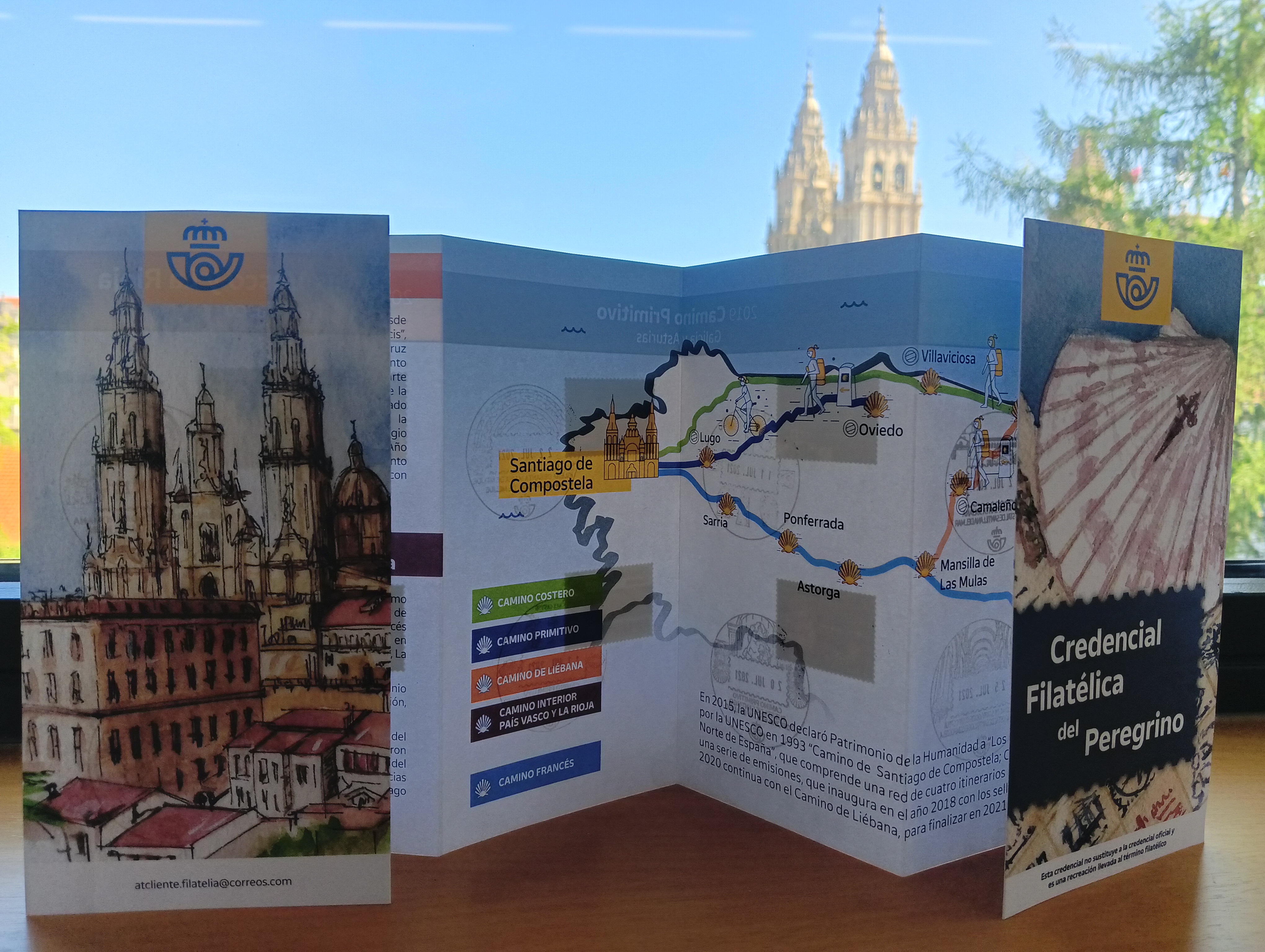 Credencial Filatelica de los Caminos del Norte