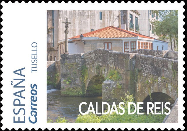 Sello del Camino Portugués dedicado a Caldas de Reis