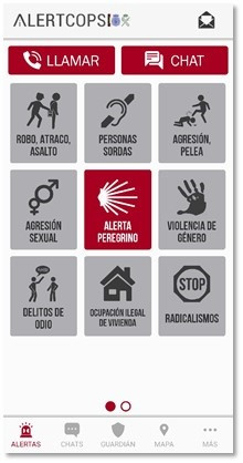 Alertcops, app para emergencias en el Camino de Santiago