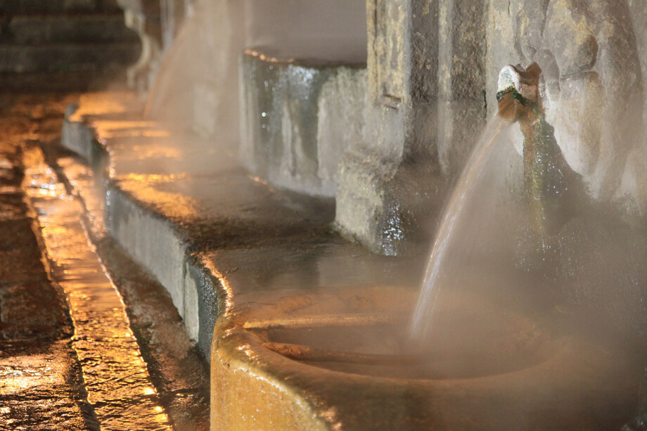 Fuente termal de As Burgas en Ourense