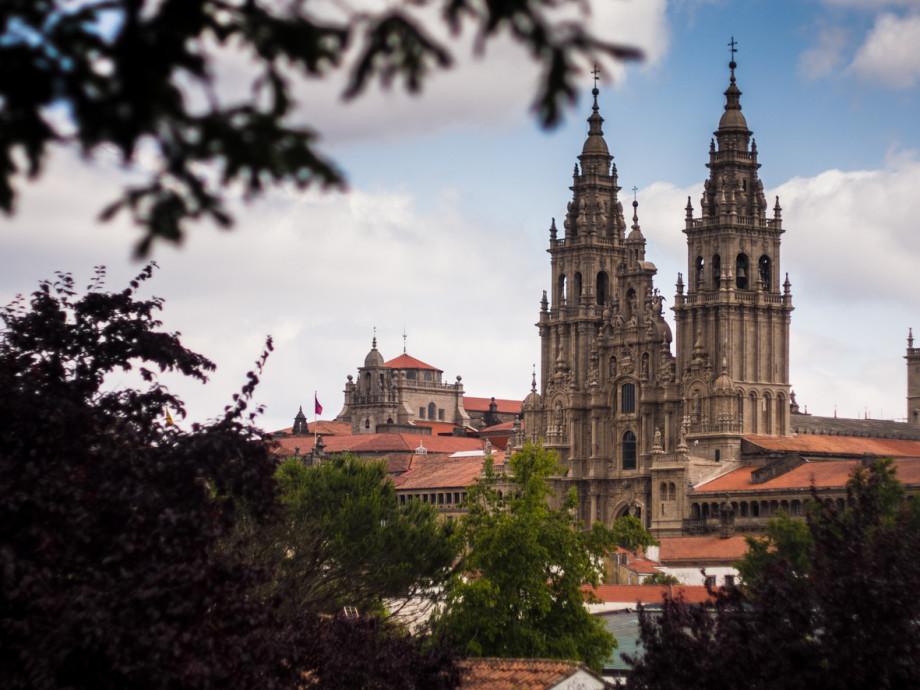 Catedral de Santiago de Compostela vista desde la Alameda