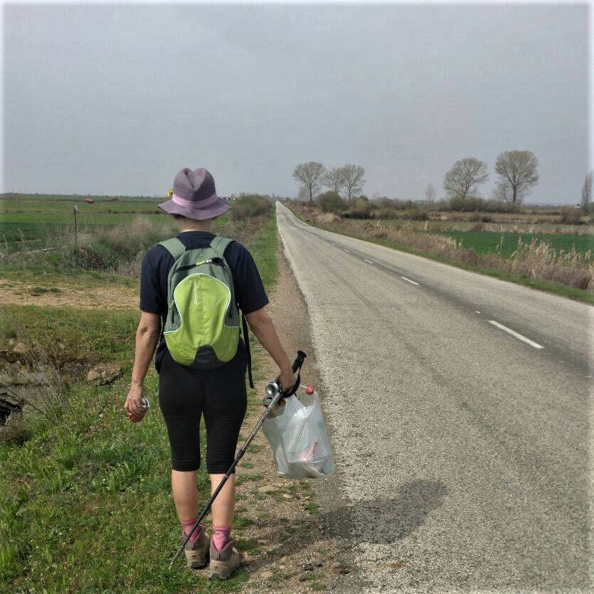 Ecoperegrina en el Camino de Santiago