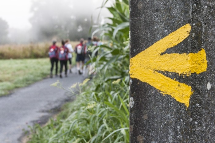 Flecha amarilla, símbolo del Camino de Santiago