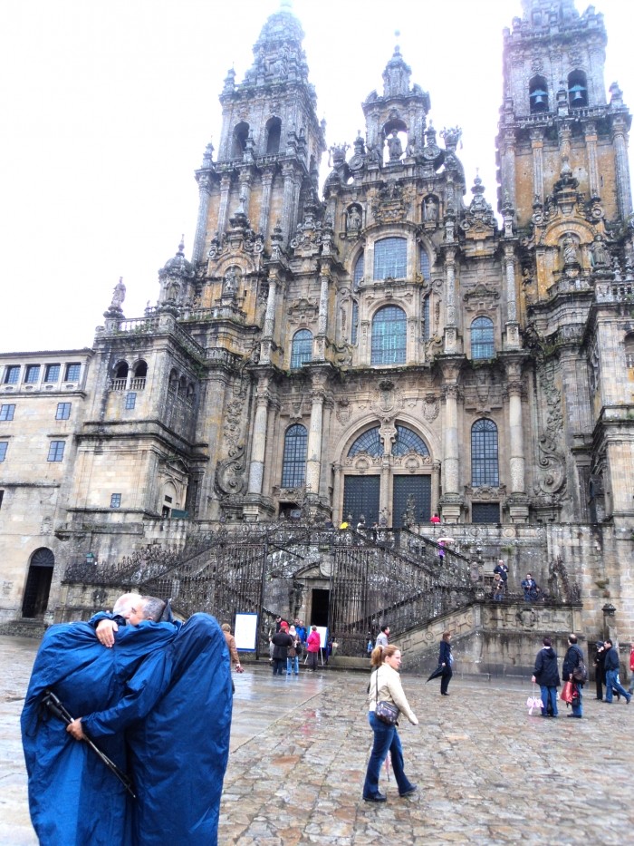 entrando en santiago de compostela