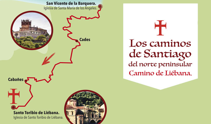 Mapa del Camino Lebaniego