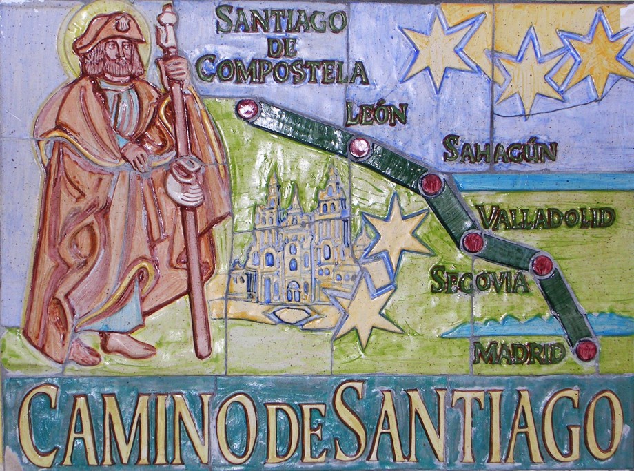 Mapa del Camino de Santiago de Madrid