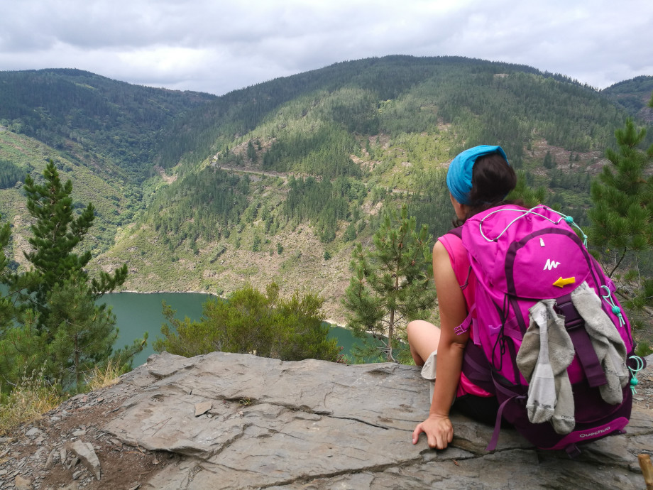 marta platas. camino primitivo embalse de salimes