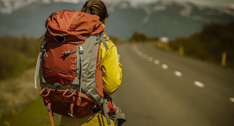 mochila camino otoño