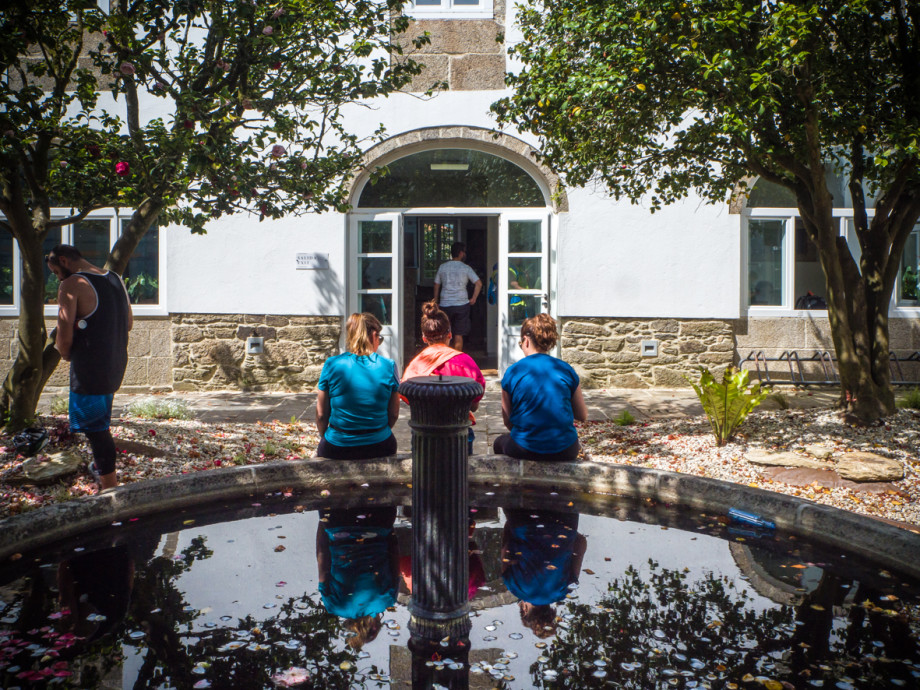 Jardín de la Oficina del Peregrino de Santiago