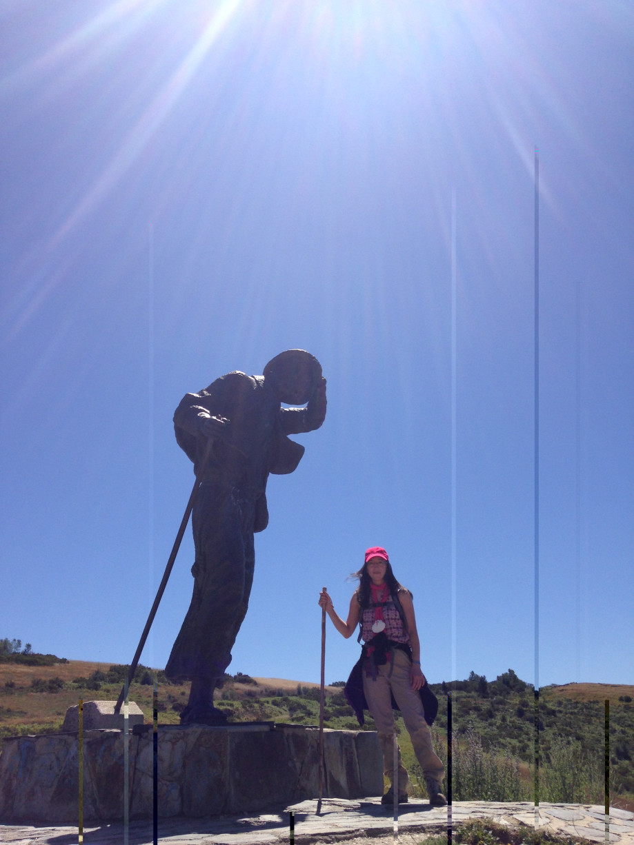 peregrina en el camino de santiago