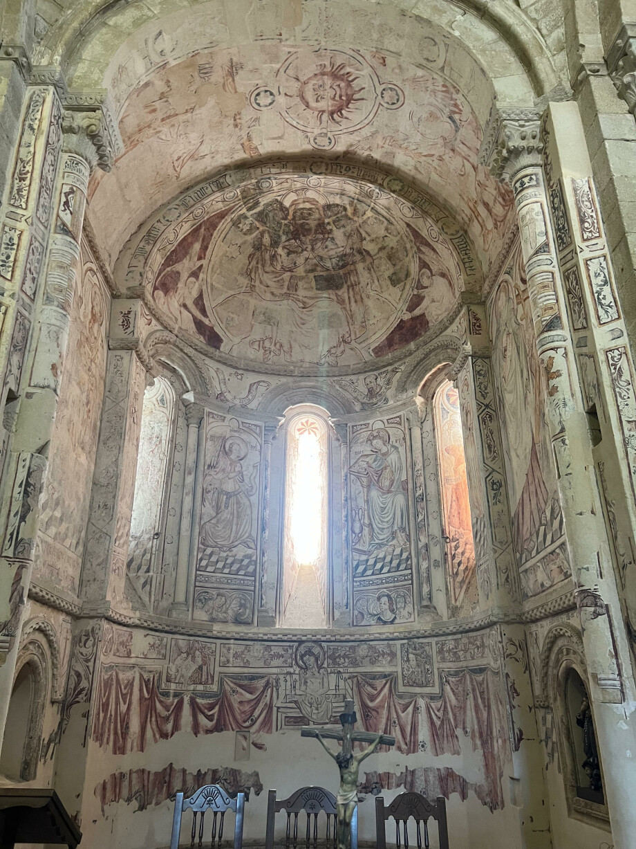 Pinturas de la iglesia de Vilar de Donas, en Palas de Rei