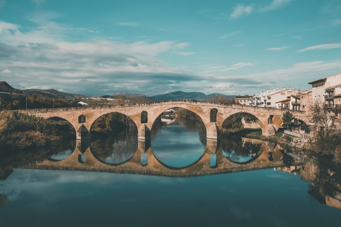 Puente la Reina en el Camino Francés