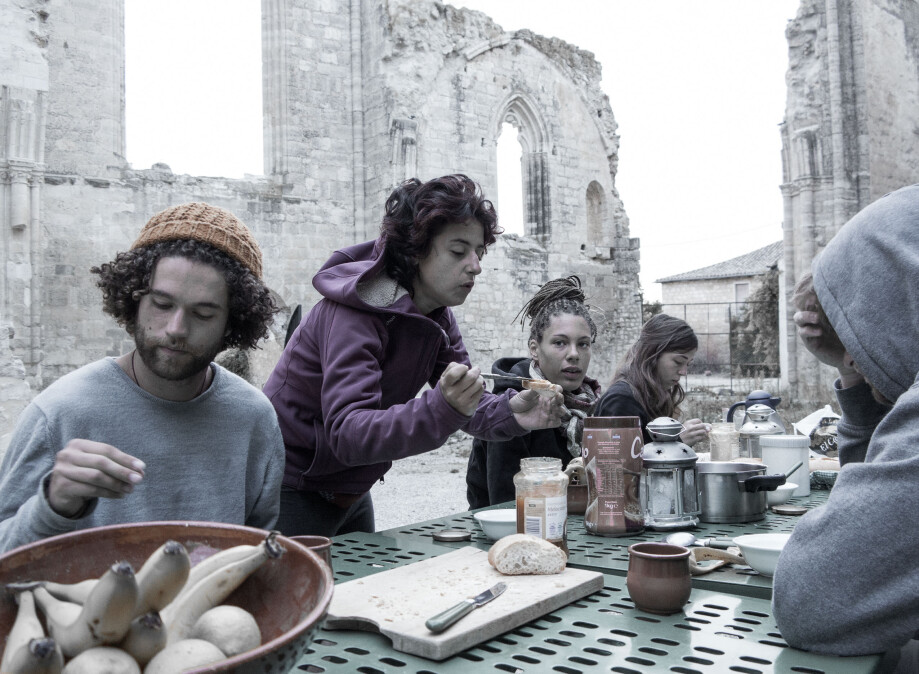 Comida en un albergue de peregrinos