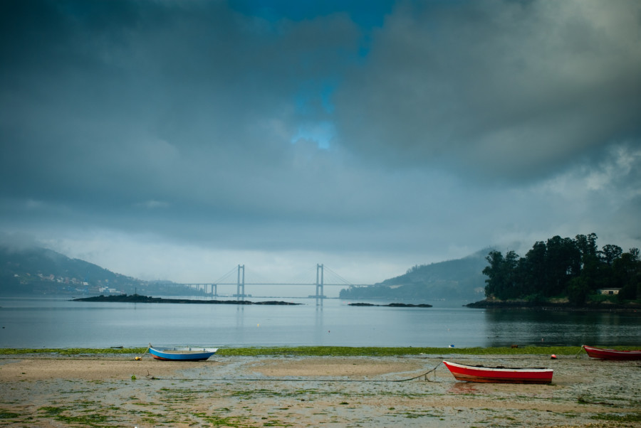 Ría de Vigo desde Redondela, en el Camino Portugués