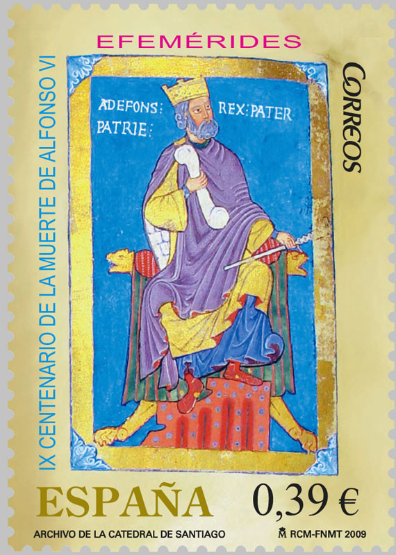 Sello de Correos dedicado a Alfonso II