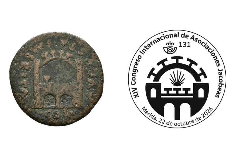 Sello para el XIV Congreso Internacional de Asociaciones Jacobeas en Mérida