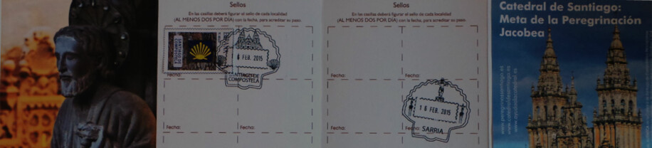 Sellos en la Credencial jacobea