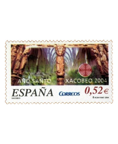 Sello Dedicado Al Año Santo Compostelano En 2004