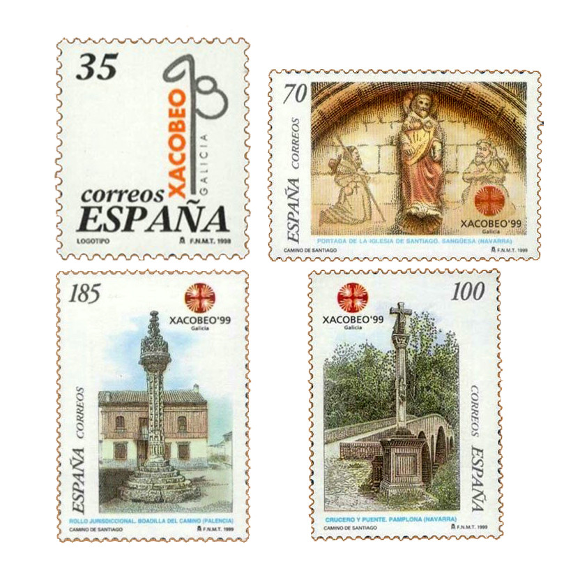 Sellos dedicados al Año Santo Compostelano en 1999