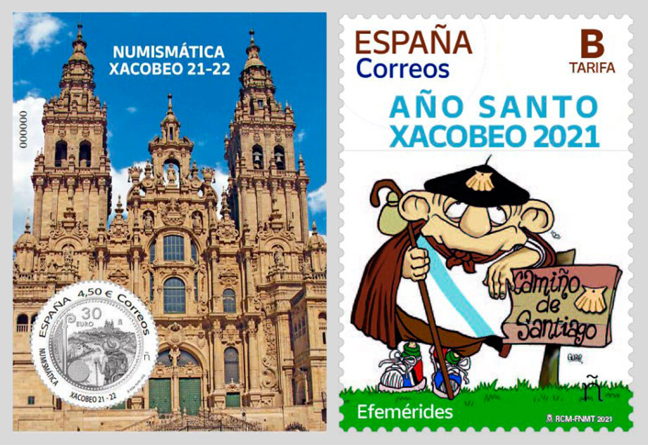 Stamps of the Xacobeo 2021-2022