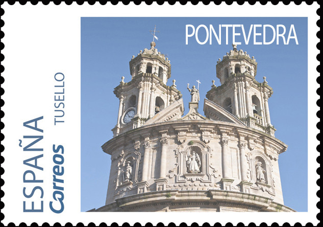 Sello del Camino Portugués dedicado a Pontevedra