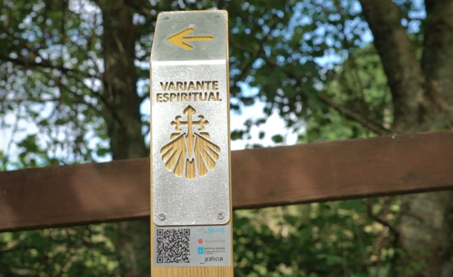 Señalización de la Variante Espiritual del Camino de Santiago Portugués
