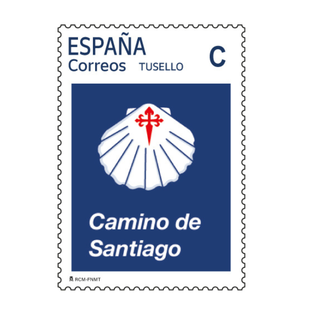 Sello concha y cruz de Santiago