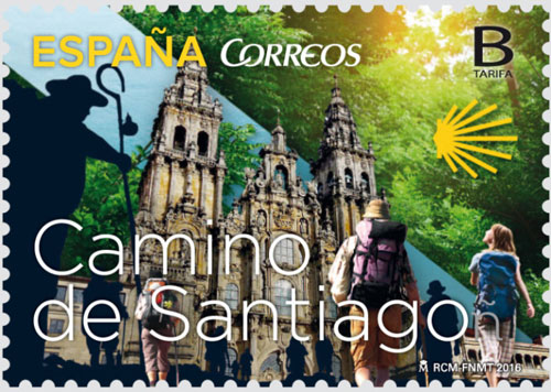 Timbres du pèlerinage Camino de Santiago