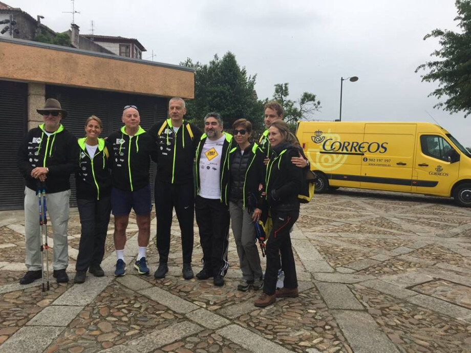 aleksandar petrovic basketball player aleksandar petrovic finishes the camino at the obradoiro aleksandar petrovic basketball player aleksandar petrovic finishes the camino at the obradoiro