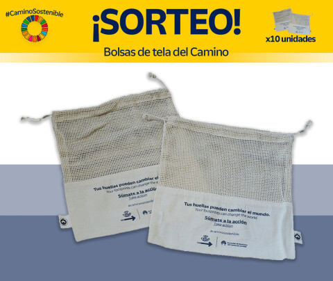 ¡Sorteo de 10 bolsas de tela reutilizables del Camino!