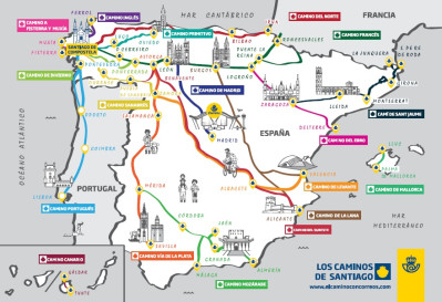 Consigue tus postales del Camino de Santiago