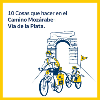 Map of the Camino Mozarabe - Via de la Plata: 10 things to do and see