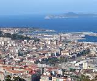 Vistas de la ciudad de Vigo desde el Camino Portugués por la Costa
