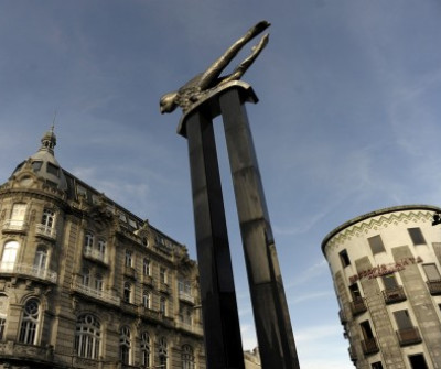 Escultura El Sireno, Camino Portugués por la Costa