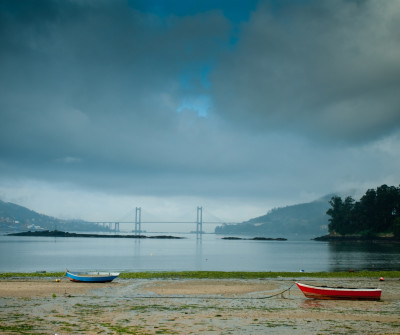 Vistas de la Ría de Vigo en el Camino Portugués