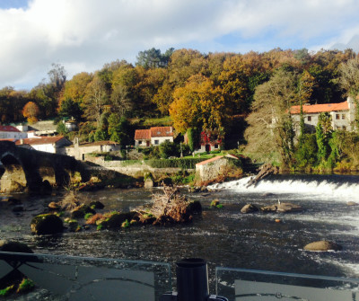 Vistas de Ponte Maceira en el Camino a Fisterra