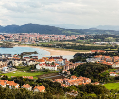 Playa de Noja en el Camino del Norte