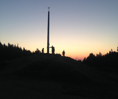 Cruz de Hierro, en el Camino Francés