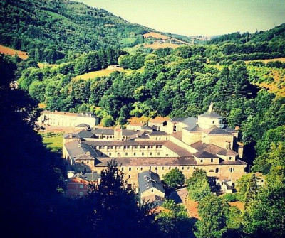 Vistas de Samos, entre Triacastela y Sarria