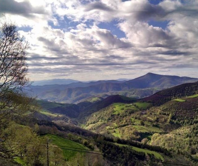 Vistas desde O Cebreiro, en el Camino Francés