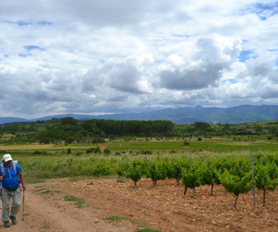 Peregrino en Villafranca del Bierzo, Camino Francés