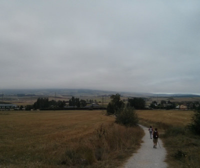 Peregrinos en la etapa Pamplona - Puente la Reina