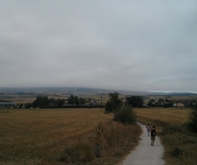 Camino Francés en la etapa Zubiri-Pamplona
