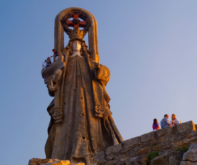 Virgen de la Roca en Baiona, Camino Portugués por la Costa