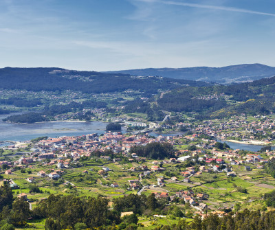 Vistas de Arcade desde el Camino Portugués