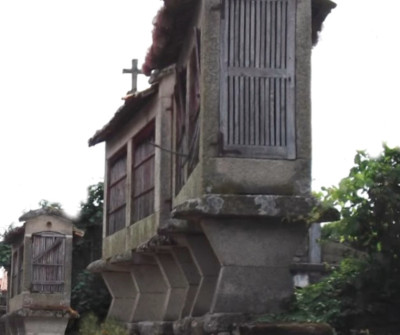 Hórreos en Vilar de Barrio, Camino Sanabrés