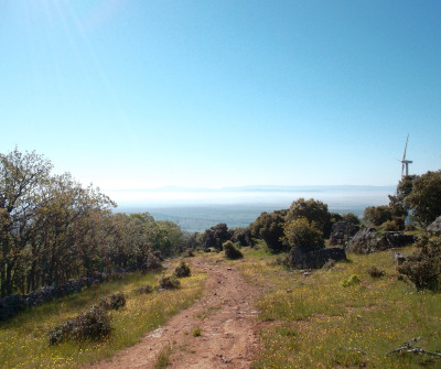 Molinos de viento en Vía de la Plata