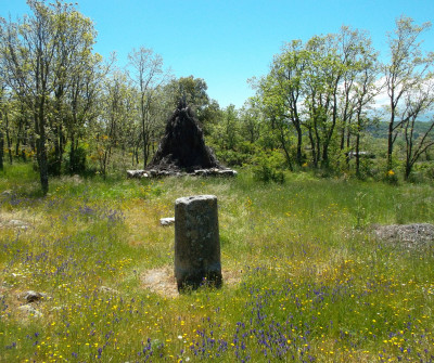 Mojón del Camino de Santiago 