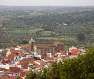 Vistas del pueblo de Alcuéscar